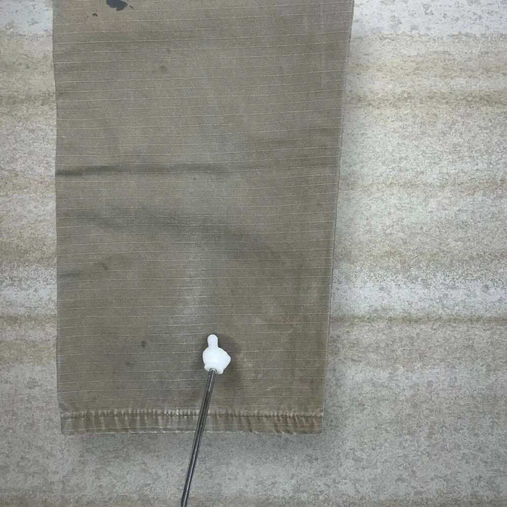 Vintage 90s Wrangler Riggs Carpenter Pants 32x32 Baggy Wide Leg Chocolate Brown - Picture 5 of 13